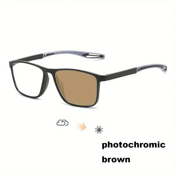 2026 New Sports Sun Reading Ultralight Photochromic Reading Glasses