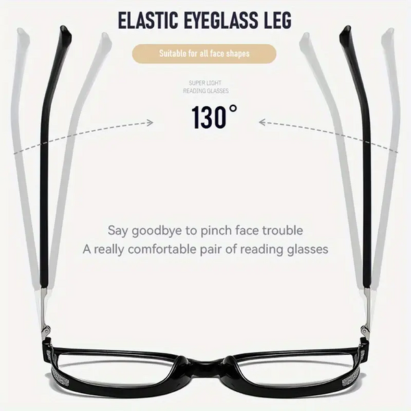 2026 New Women's Large Frame Photochromic Reading Glasses