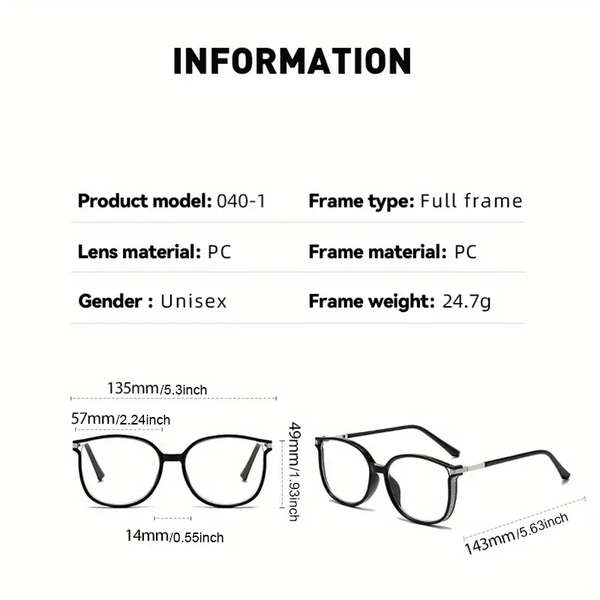 2026 New Women's Large Frame Photochromic Reading Glasses