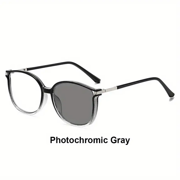 2026 New Women's Large Frame Photochromic Reading Glasses