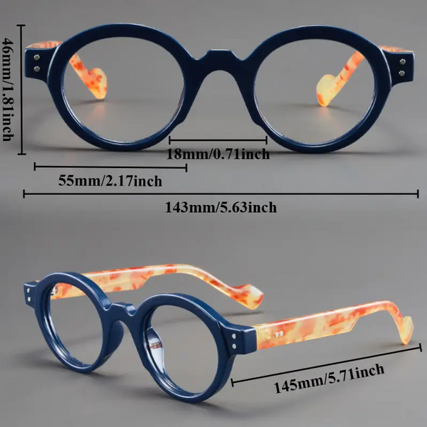 2026 Retro Oversized Round Reading Glasses