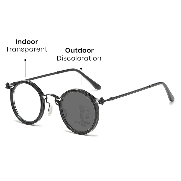 2026 New Ultralight Multifocal Photochromic Progressive Reading Glasses with Blue Light Protection