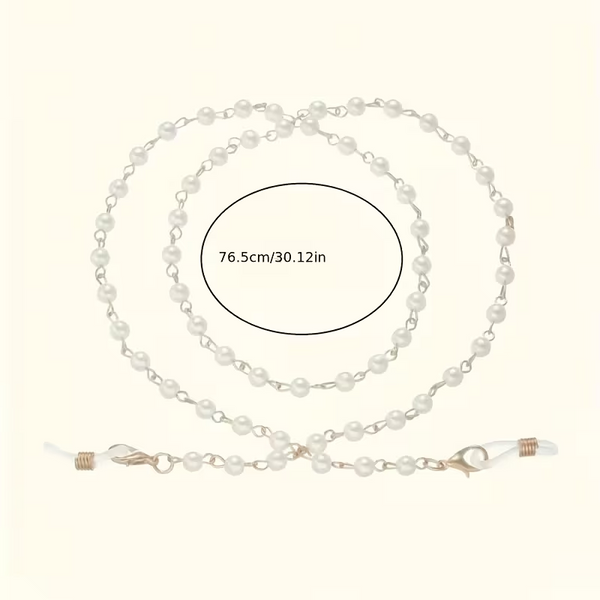 Vintage Pearl Eyeglasses Chain for Women — Anti-Lost Stylish Glasses Strap