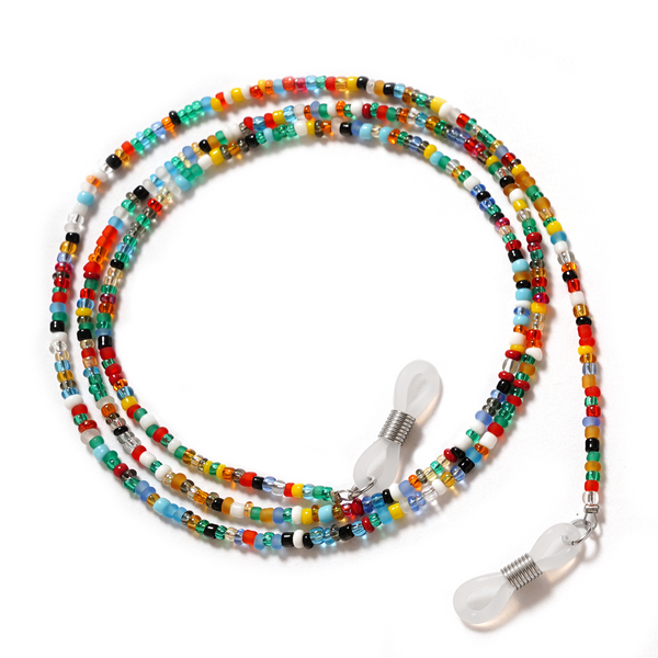 Handmade Rainbow Seed Bead Glasses Chain