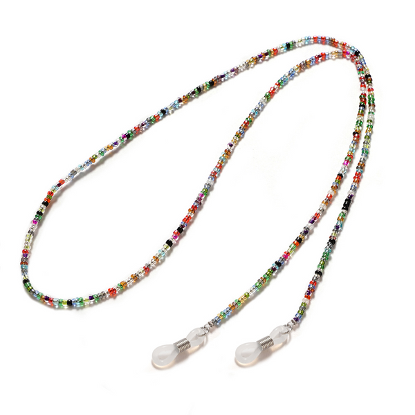 Handmade Rainbow Seed Bead Glasses Chain
