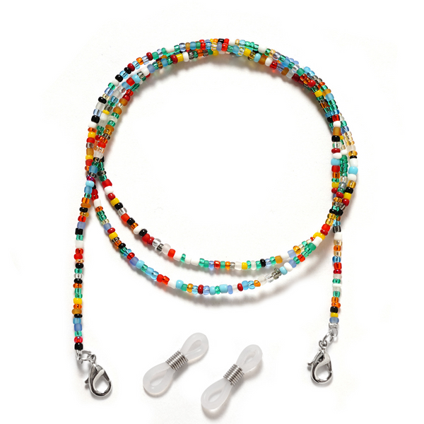 Handmade Rainbow Seed Bead Glasses Chain