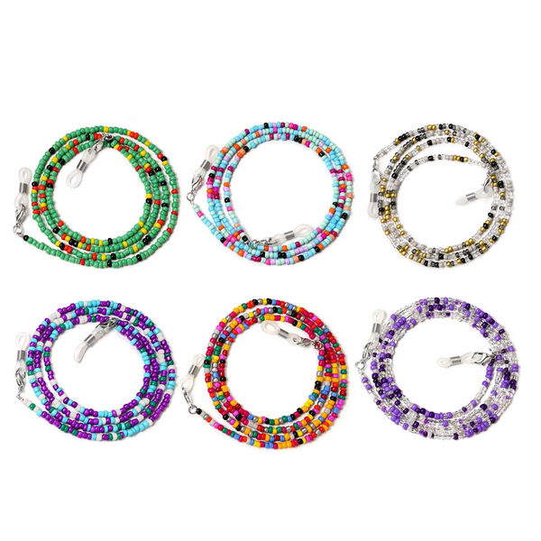 Colorful Seed Bead Anti-Slip Eyeglasses Chain