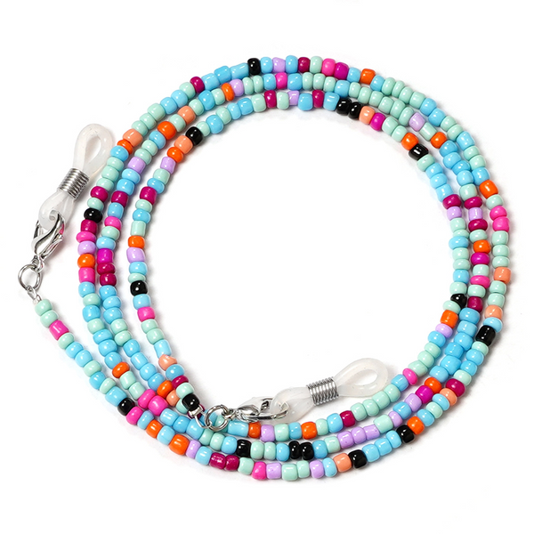 Colorful Seed Bead Anti-Slip Eyeglasses Chain