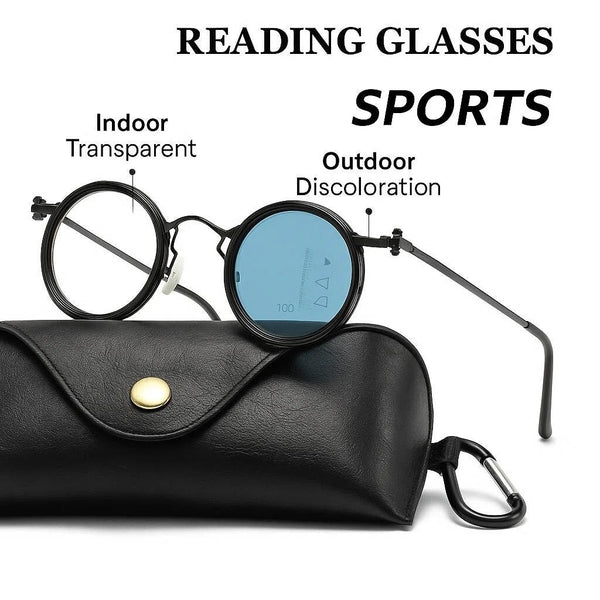 2026 New Ultralight Multifocal Photochromic Progressive Reading Glasses with Blue Light Protection